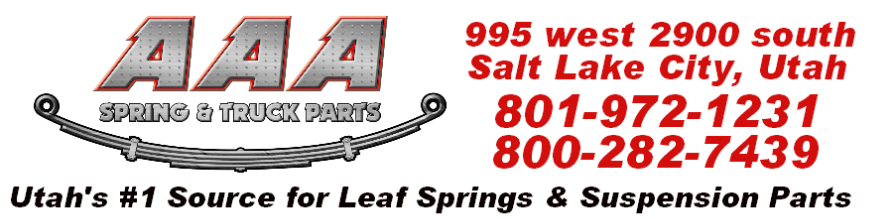 AAA Spring & Truck Parts | Leaf Springs | Leaf Spring Repair | Suspension Parts | Ubolts | Leveling Kits |
